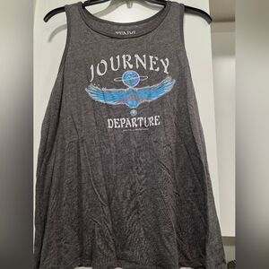 Torrid The Vinyl Charcoal Gray Journey Tank Top with Eagle Design